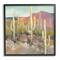 Stupell Industries Cactus Plant Desert Landscape Soft Southwestern Plant Painting Framed Wall Art